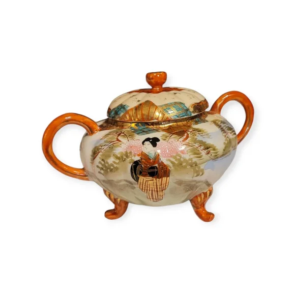 Elegant Vintage Japanese Tea Set